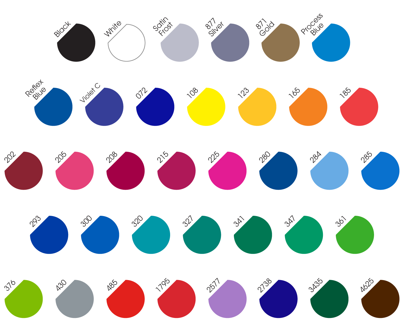 color swatches