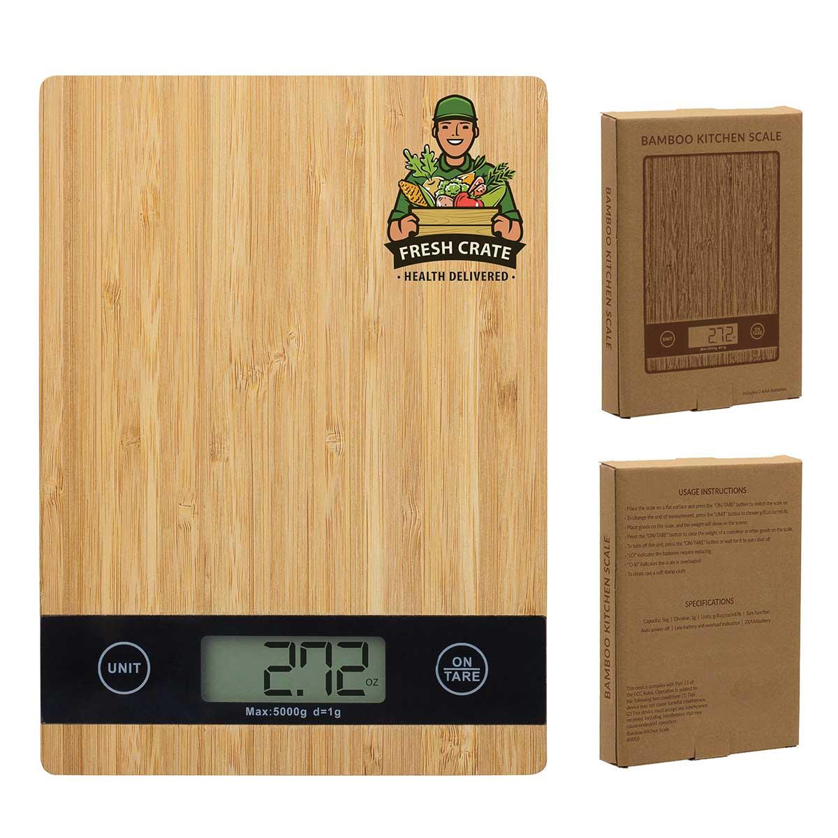 The bamboo bathroom scale for human body